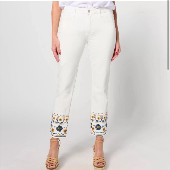 Driftwood‎ Colette Embroidered Crop Jeans Golden Gate - Picture 3 of 8